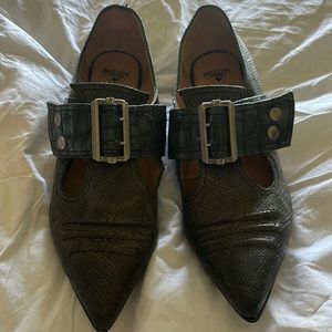 Fluevog Green pilgrims NEW 9.5